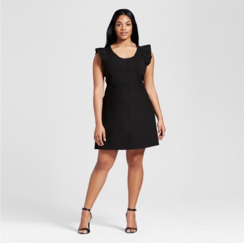 Victoria Beckham for Target Black Sheath Mini Dress